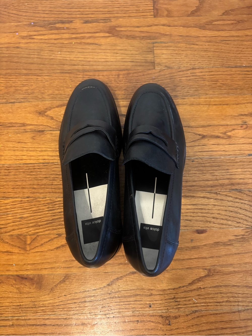 Dolce Vita Black Platform Loafers